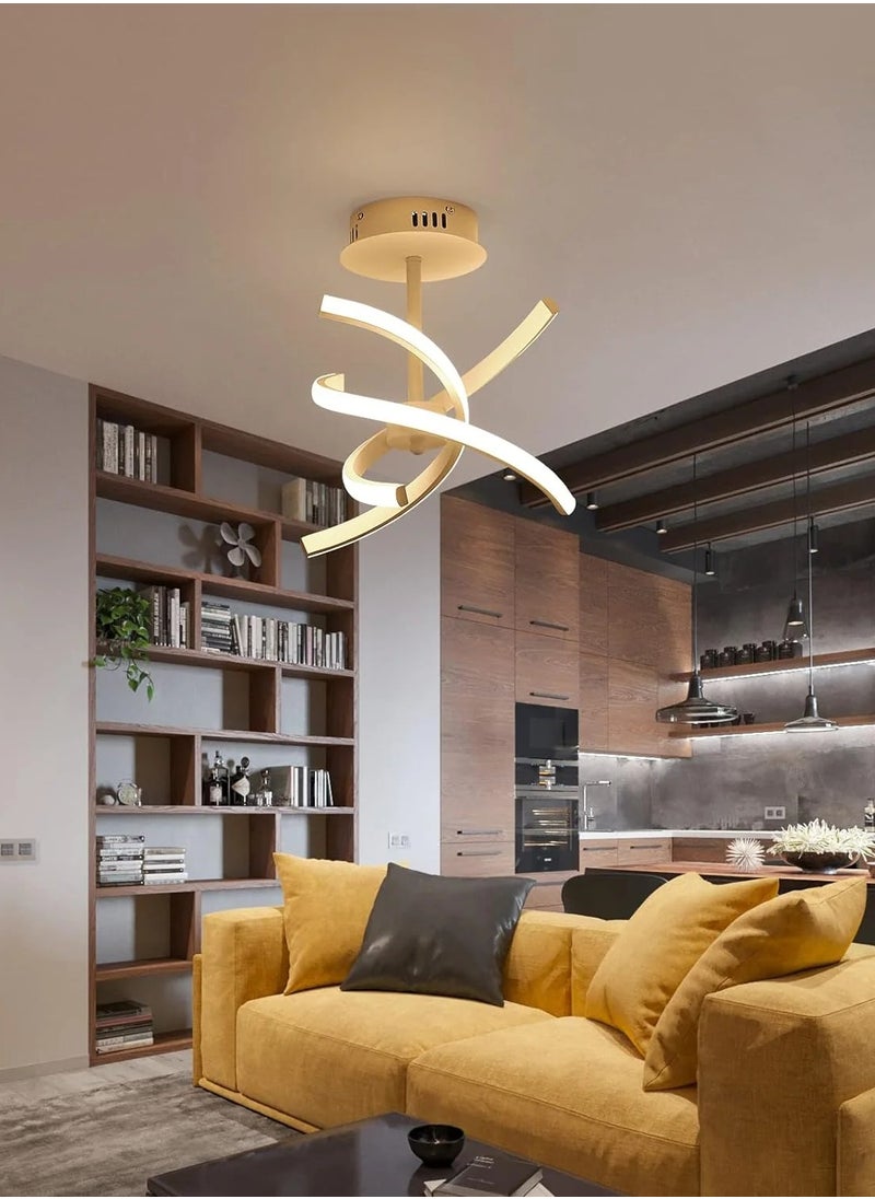 Goeco Led Ceiling Light, Modern Acrylic Ceiling Lamp, Warm White Light Pendant Lamp  - Image 2
