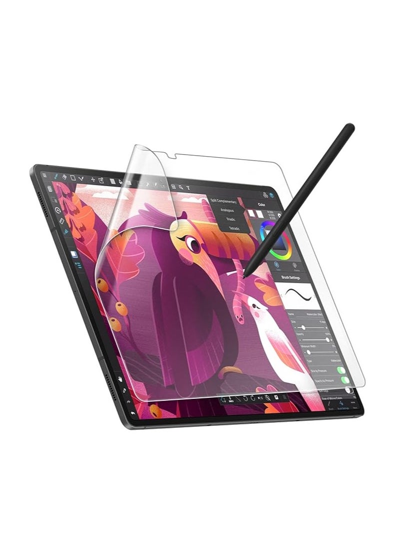 عام 2 حزمة من حامي الشاشة الورقي لجهاز Samsung Galaxy Tab S9 Ultra بحجم 14.6 إنش، مانع للتوهج، فيلم PET مطفي للرسم - Image 1