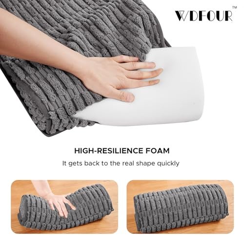 WdFour Headrest Memory Pillow,Neck Pillow, Support Cushions for Back for Sofas, Recliners, Office Chairs, Massage Chairs for Neck Pain Relief and Cervical Support. (Gray, 13" Wx5.5 Lx3 D) - Image 5