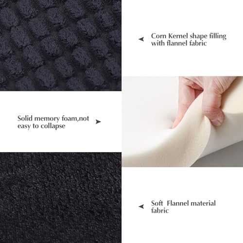 BVAGSS Reversible Dog Crate Pad Memory Foam Pet Bed Mat Soft Warm Machine Washable Sleeping Kennel Mattress for Small Medium Dogs XH079 24x18x16Dark Grey - Image 3