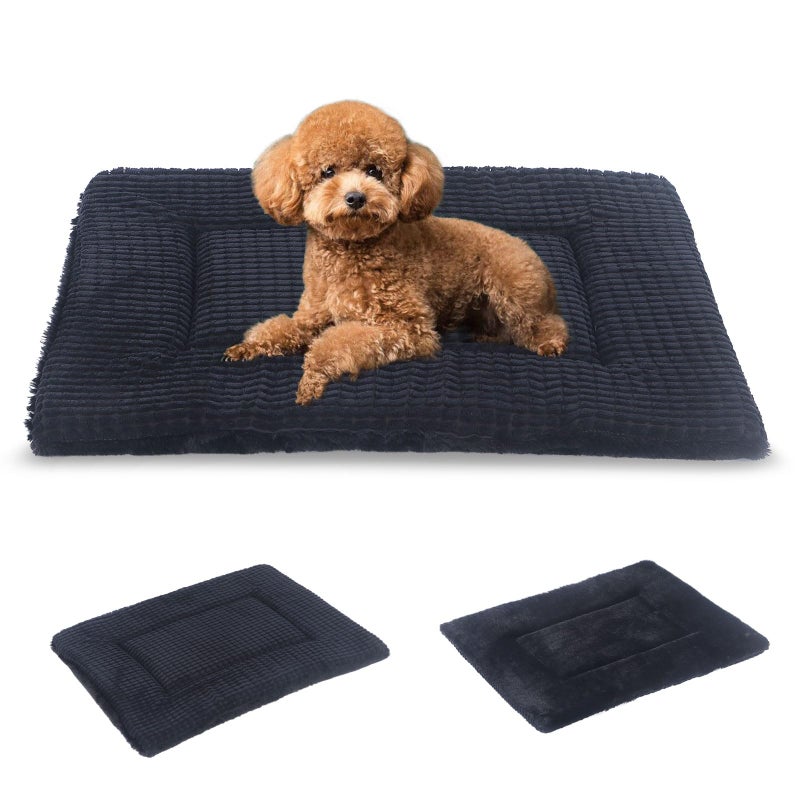 BVAGSS Reversible Dog Crate Pad Memory Foam Pet Bed Mat Soft Warm Machine Washable Sleeping Kennel Mattress for Small Medium Dogs XH079 24x18x16Dark Grey - Image 2
