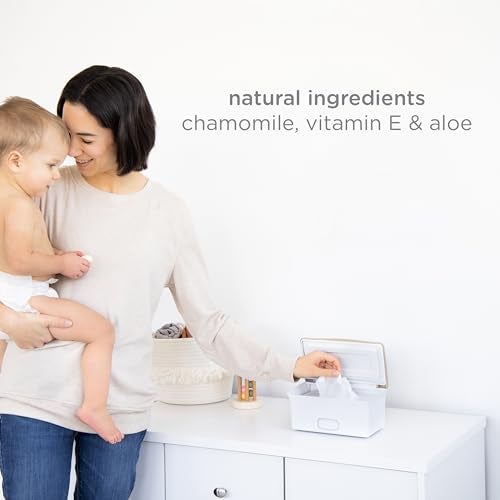 Ubbi Fragrance-Free Baby Wipes, 99% Water Based, Plant Based Wipes, Hypoallergenic for Sensitive Skin with Chamomile, Vitamin E & Aloe, EWG Verified, Value Pack, 3 Pack (216 Wipes Total) - Image 5