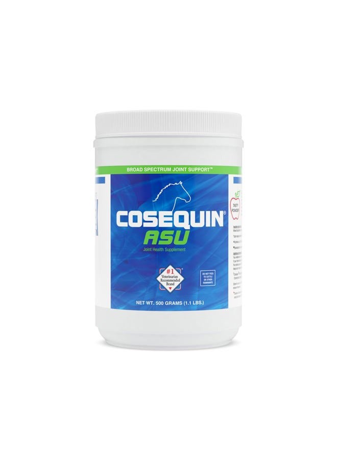 COSEQUIN Nutramax ASU Joint Health Supplement for Horses - Powder with Glucosamine, Chondroitin, ASU, and MSM, 500 Grams - Image 1