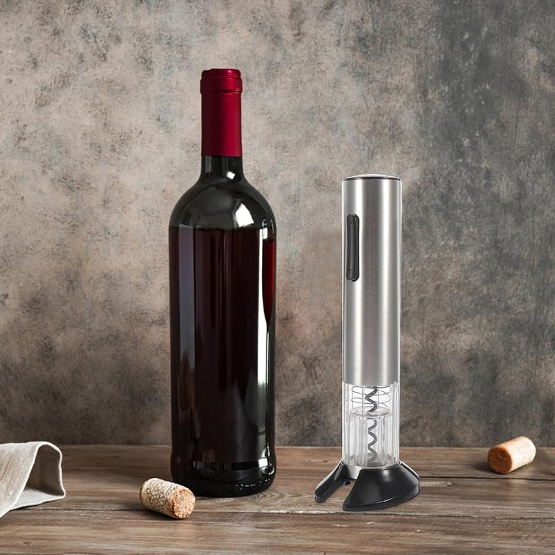 فتاحة نبيذ كهربائية قابلة للشحن مع سدادة تفريغ شفافة وكابل USB - Image 4