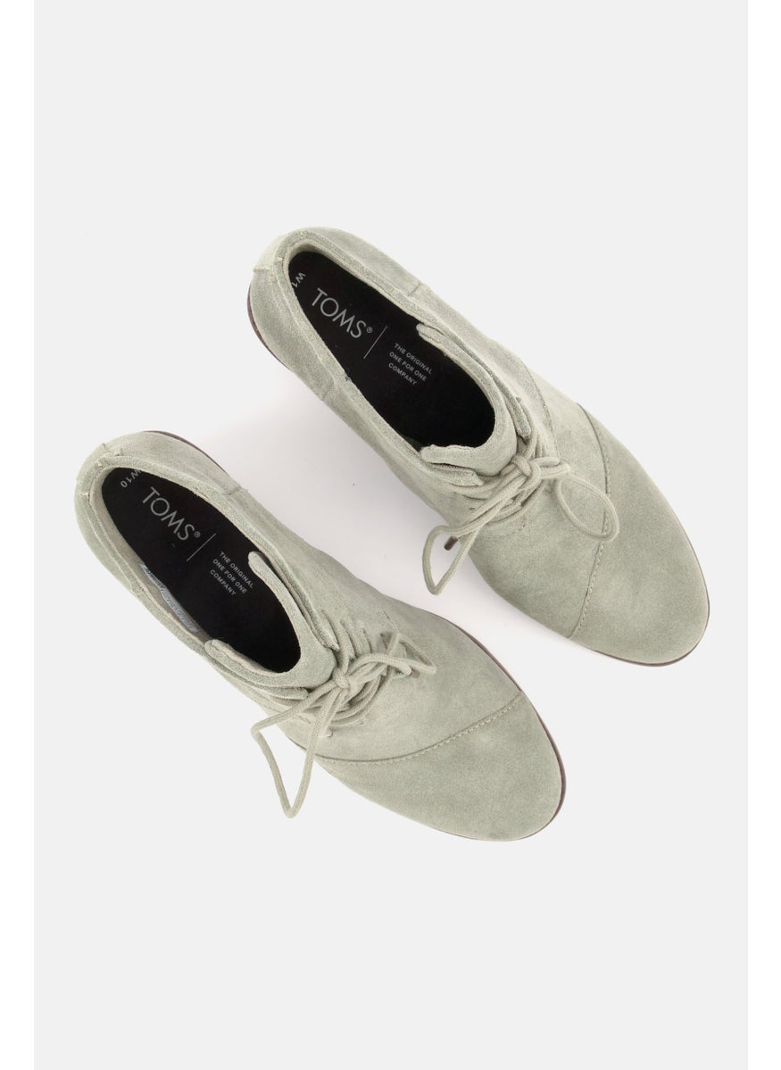 TOMS Women Lace Up Ankle Boots, Sage Green  - Image 4