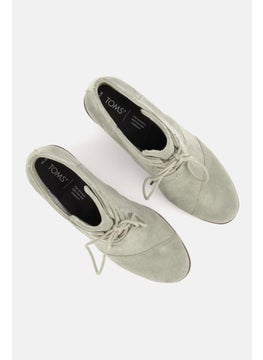 TOMS Women Lace Up Ankle Boots, Sage Green  - Image 4