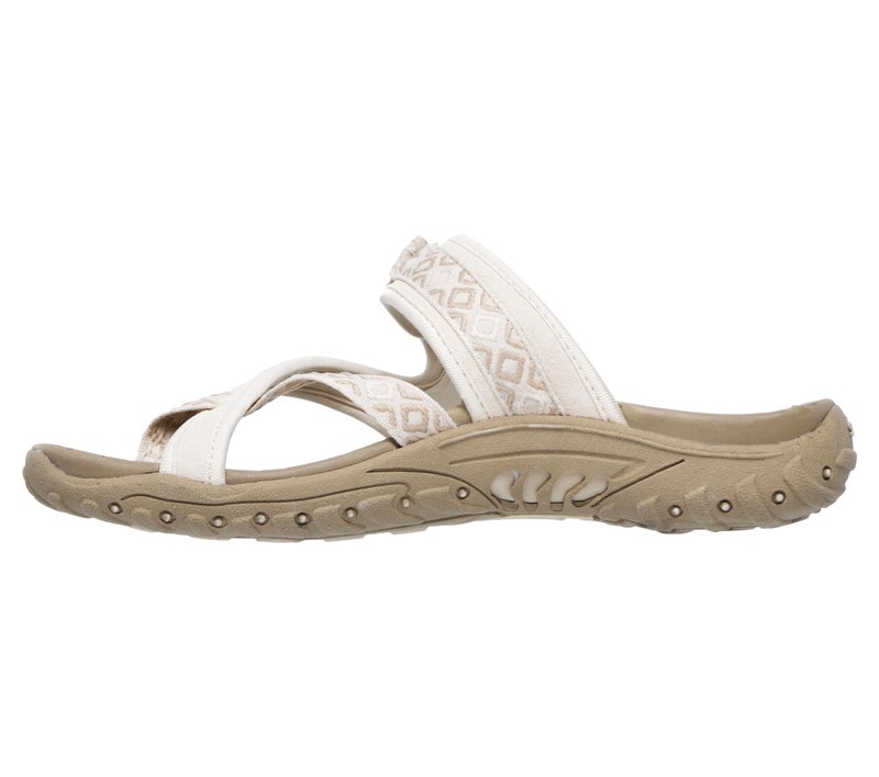 Skechers Women's Reggae-Trailway Flip-Flop Sandals, Natural, 7.5 - Image 2