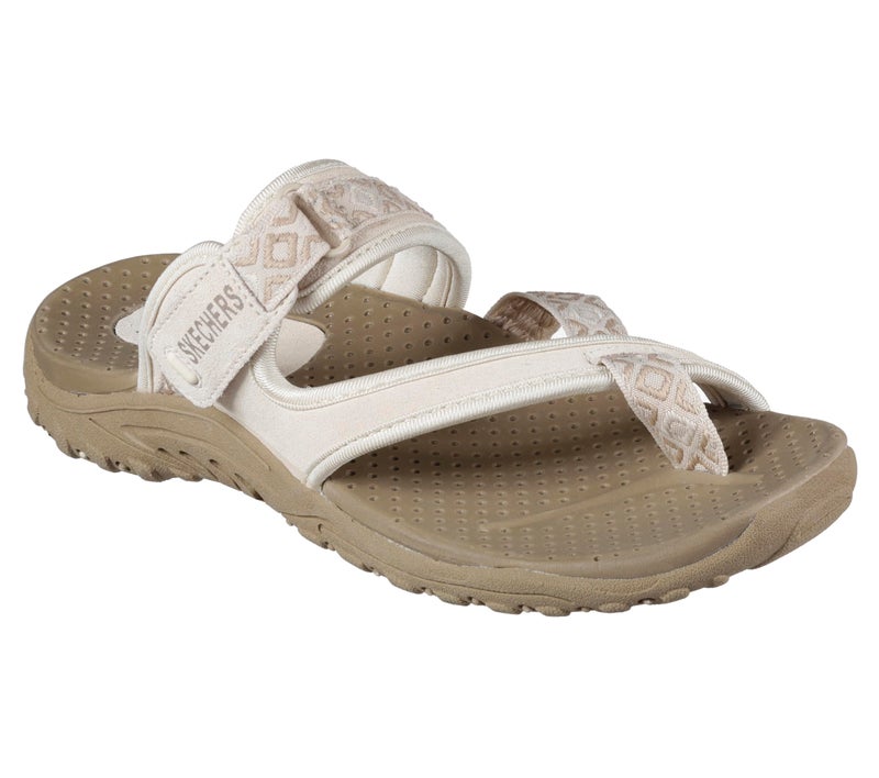 Skechers Women's Reggae-Trailway Flip-Flop Sandals, Natural, 7.5 - Image 1