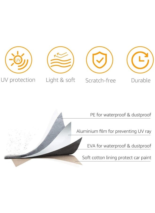 BUPY - Silver Weatherproof Car Cover Fits Sedans with Length Between 4.15M and 4.9M - Image 1