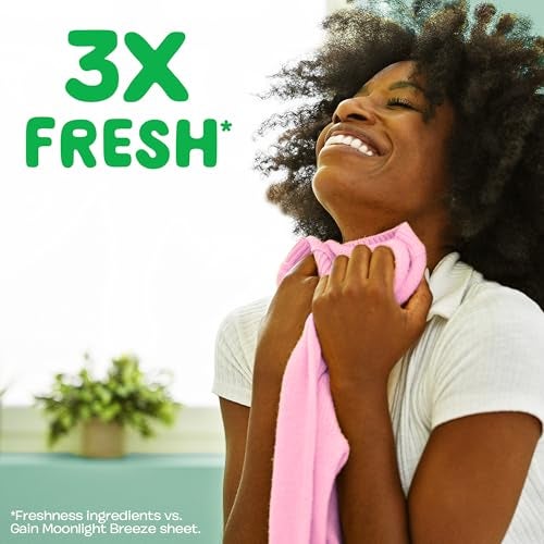 Gain Super Sized Dryer Sheets, Laundry Fabric Softener, Happy, 130 Count - Image 3
