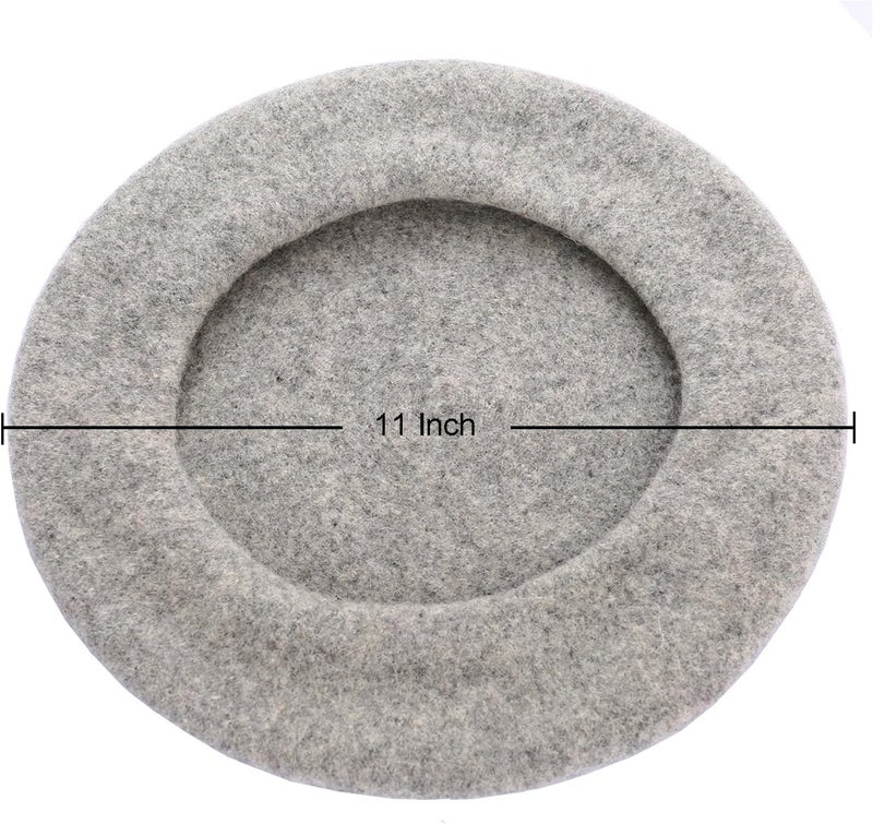 Wheebo Wool Beret Hat,Solid Color French Style Winter Warm Cap for Women Girls Lady - Image 4