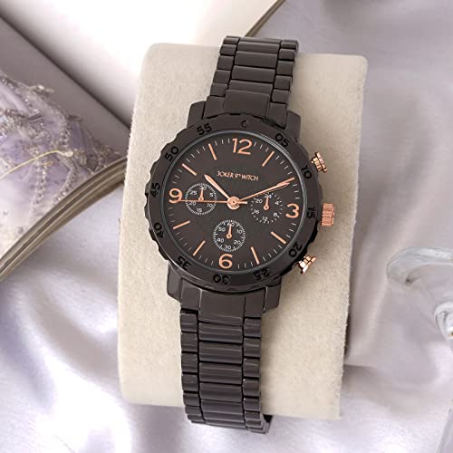 Joker & Witch Taye 38mm Gunmetal Dial 18mm Gunmetal Metal Alloy Watch for Women - Image 3