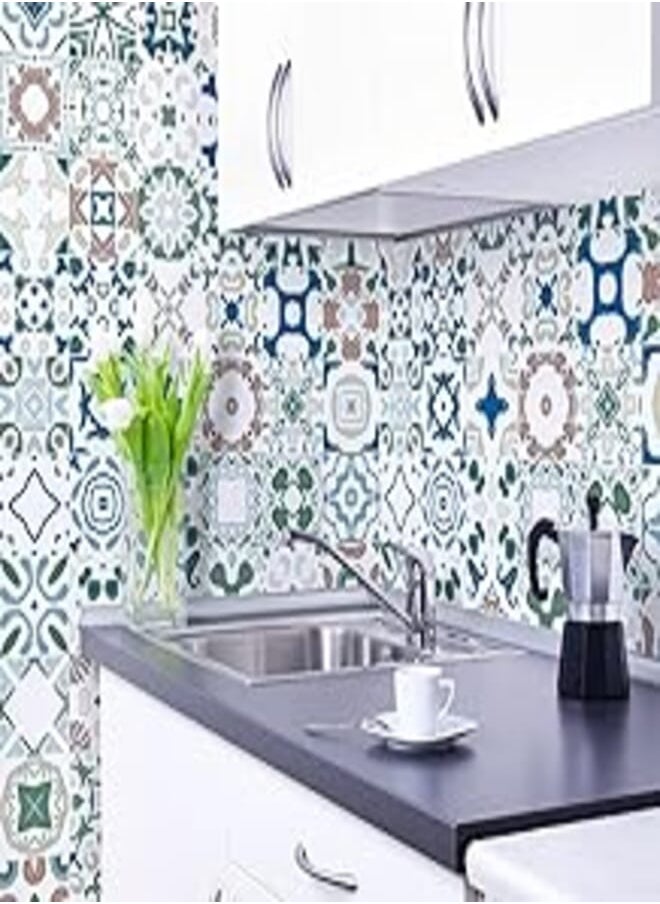 Generic Decorative vinyl sticker wall tiles - Brigitta (30Pcs 15x15cm per piece) 