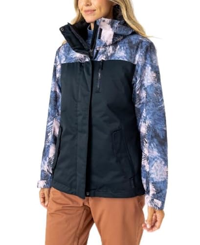Roxy Women's Jetty Block Jacket – 10K Waterproof, Insulated Snow Jacket, PFAS-Free, Recycled Fabric, Wild Wind, Small - Image 1