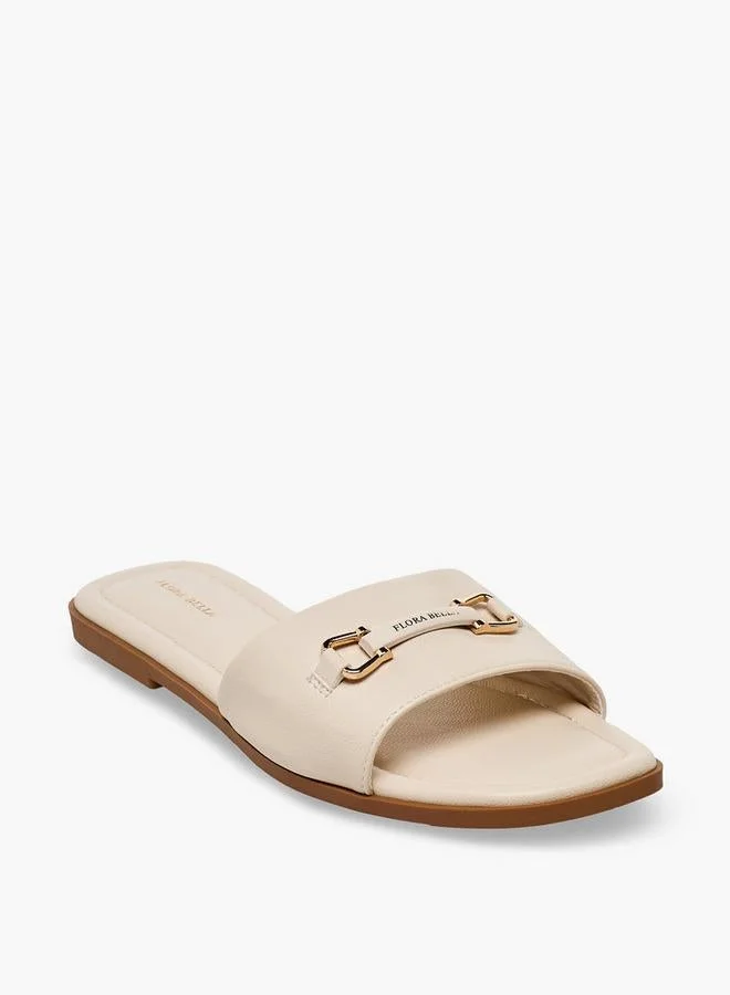 فلورا بيلا من شو إكسبرس Women Metallic Accent Slide Sandals