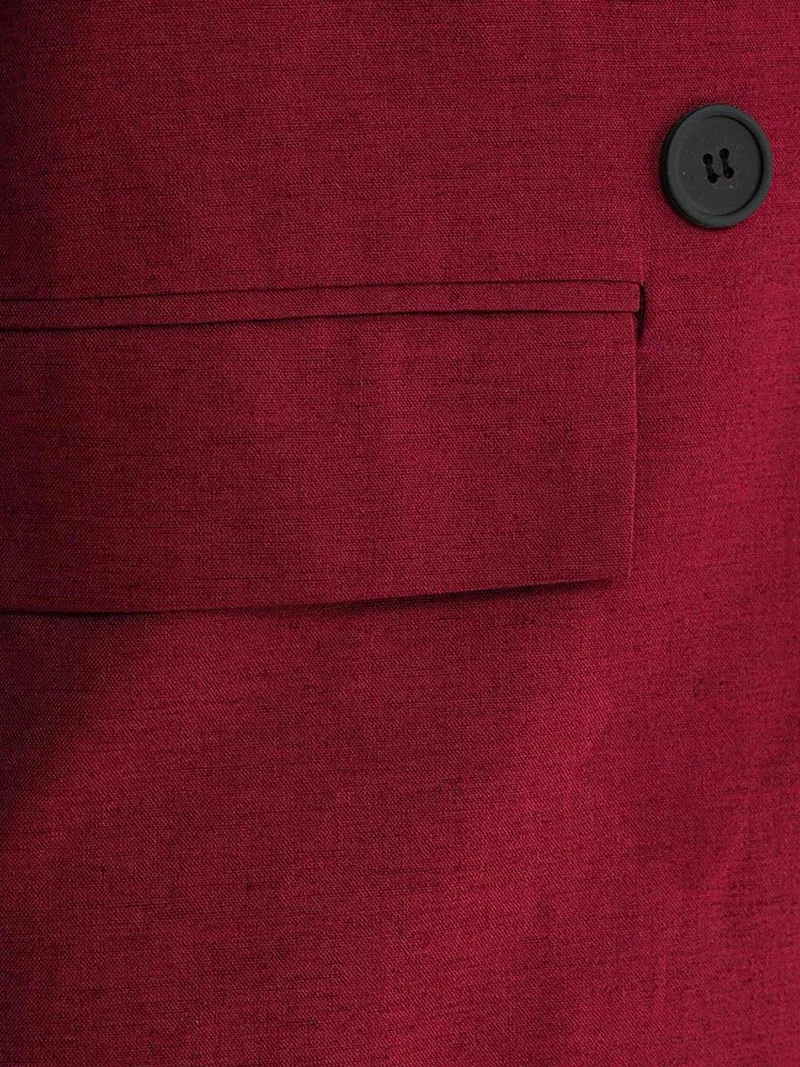 ميكسراي جاكيت بليزر ميكسراي بياقة بأزرار من الكتان