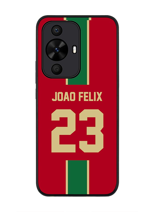 Stylizedd Rugged Black edge case for Huawei nova 12s / Huawei nova 11/ Huawei nova 12 Lite 4G,Slim fit Cover - Football Team - Portugal,Player Name - Joao Felix - Image 1
