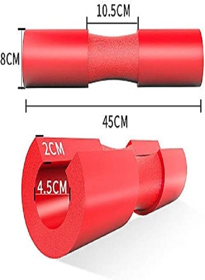 ULTIMAX Gym Bar Foam Pad Barbell Squat for Neck and Shoulder Ergonomic Protective Pad Support-Red - Image 2