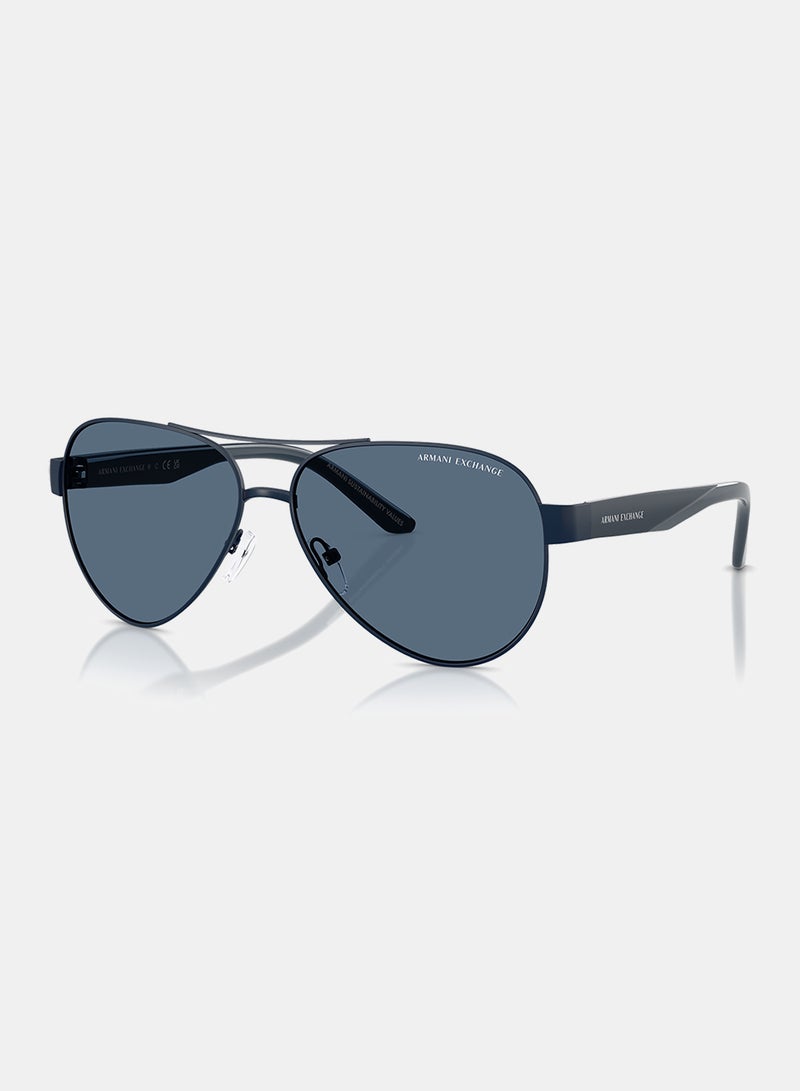 Armani Exchange Men Full Rim Pilot Sunglasses 0AX2034S 59 - Image 1
