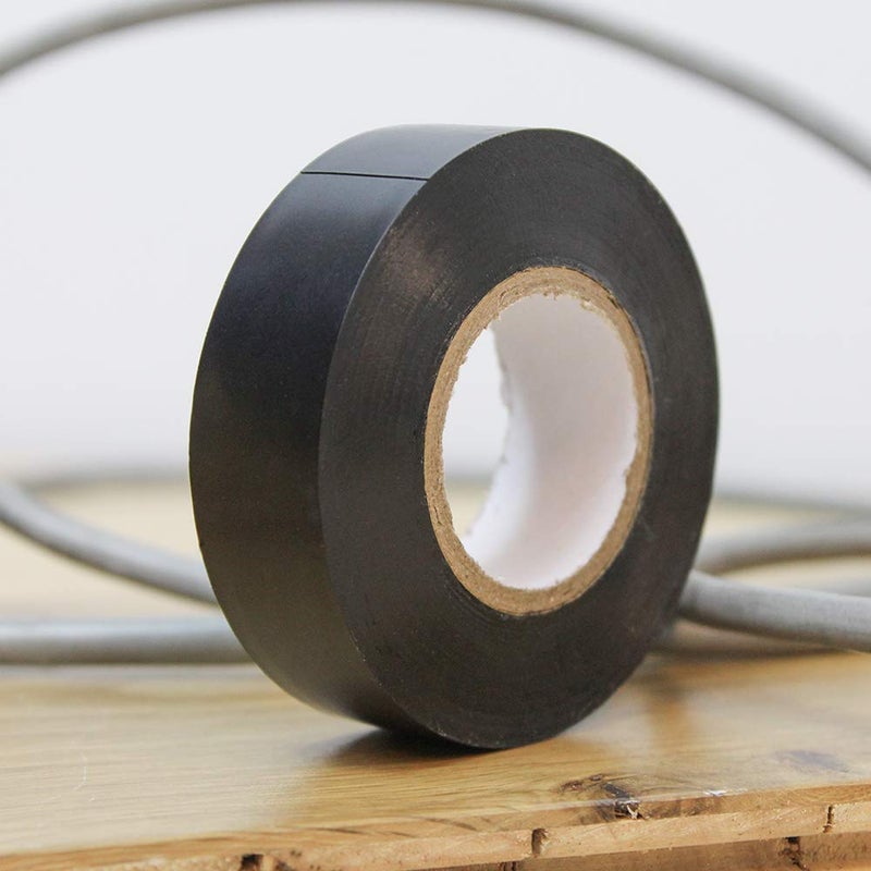 Faithfull FAITAPEPVCBK Black PVC Electrical Tape 19 mm x 20 m - Image 3