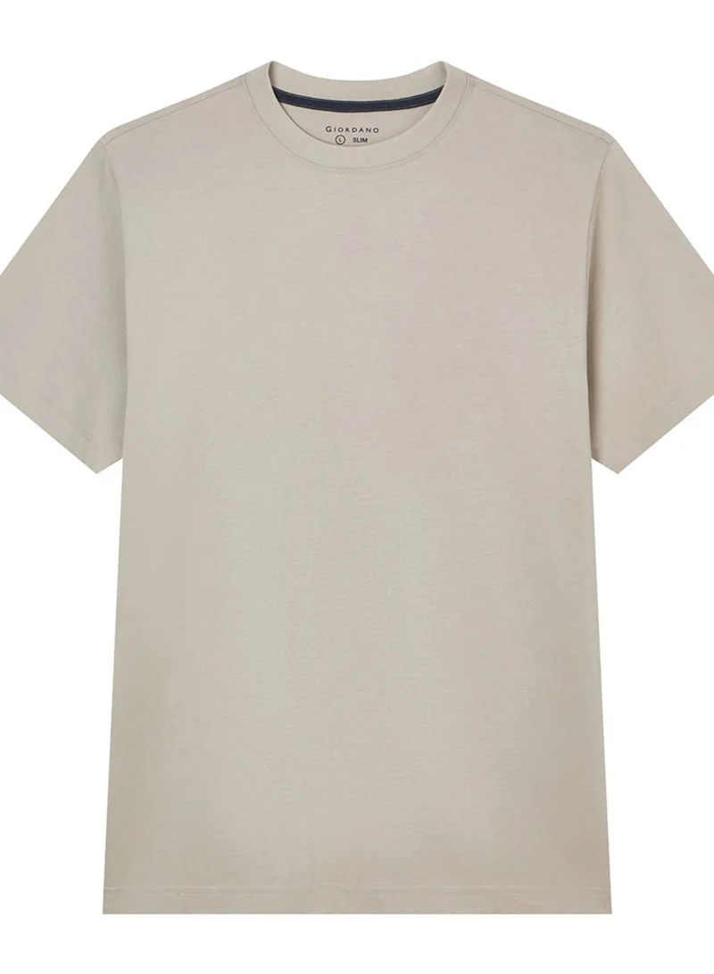 GIORDANO  Men’s Slim Fit Cotton Crew Neck Tee for Men | Best Price UAE