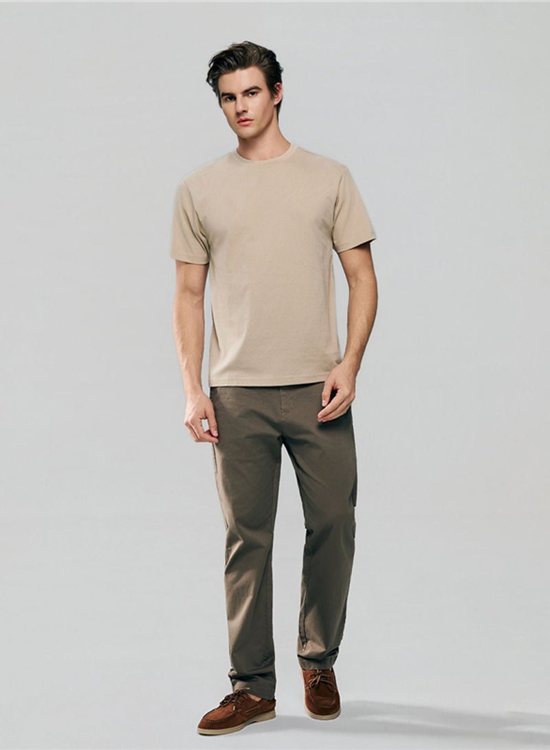 GIORDANO تي شيرت قطن بقلنسوة ضيقة للرجال - Image 2