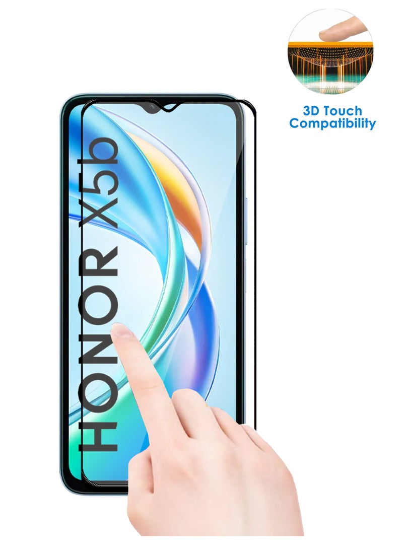 Generic - For Honor X5b Screen Protector – Edge to Edge Tempered Glass Screen Protector, High Transparency, Delicate Touch, Anti-Explosion, Smooth Arc Edges, Easy Installation - Image 1