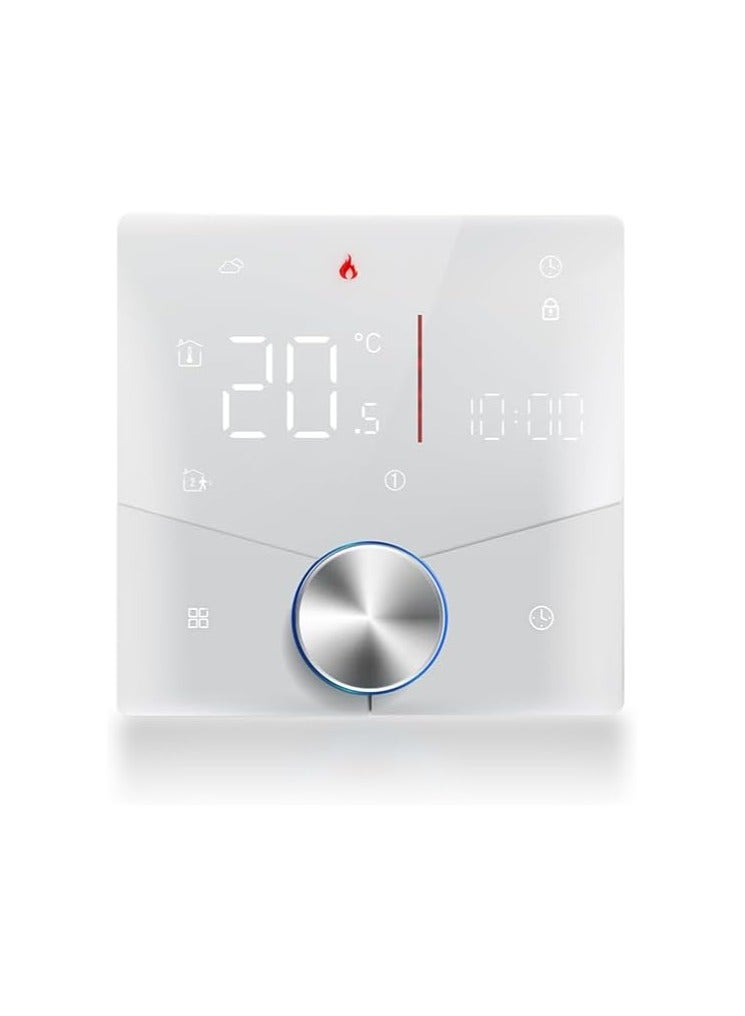 Smart Thermostat for Underfloor Electric Heating/Gas Boilers, Remote Voice Control, Programmable WIFI Temperature Controller with Adjusting Wheel, Smart Home Room Thermostat, Smart Life APP Control  - Image 1