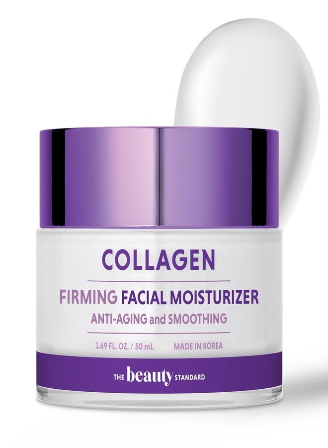 The Beauty Standard Collagen Daily Face Moisturizer - Anti-Aging, Skin Firming, Hydrating - Dermatologist Tested, Clean Beauty, Cruelty-Free Korean Skin Care for All Skin Types - 1.69 fl. oz (2 Pack)