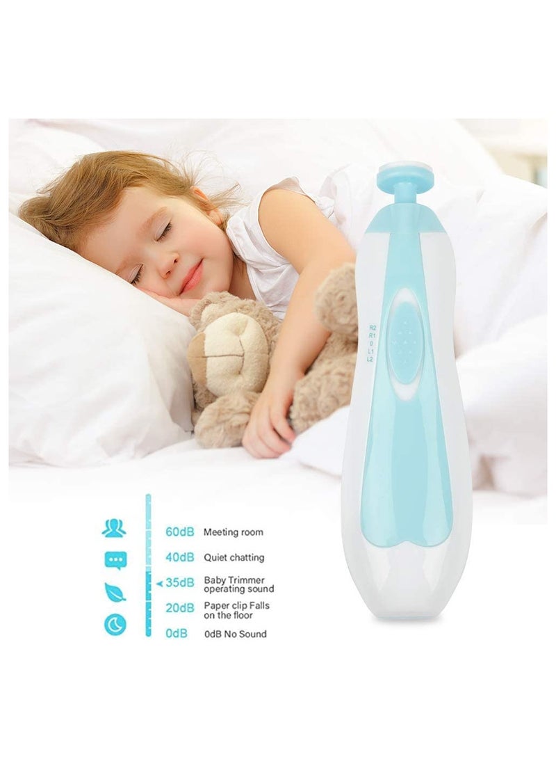 Baby Electric Nail File Drill for Baby No Sharp Claws Hurt, Nail Care Professional Manicure Pedicure System for Beauty Nail Art, 6 in 1 Safety Cutter Trimmer Clipper for Toes and Fingers - Image 5