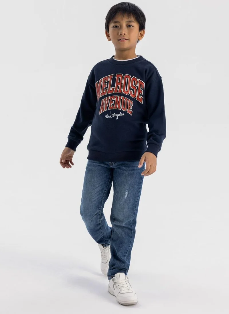 مينوتي Kids Baggy Straight Leg Jeans