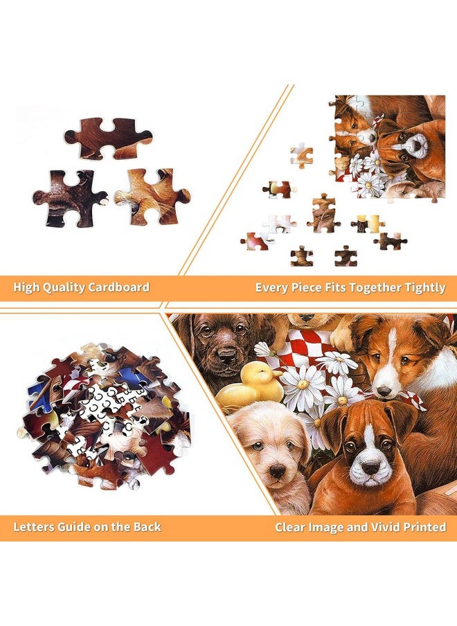 CHengQiSM - 100 Piece Puzzles For Kids Dog Puzzle 100 Piece Puzzles For Adults Puppy Group Photo Puzzles 100 Pieces For Adults 100 Piece Puzzles For Seniors Kids Puzzles 100 Piece Dogs Selfie 100 Piece Puzzle - Image 1