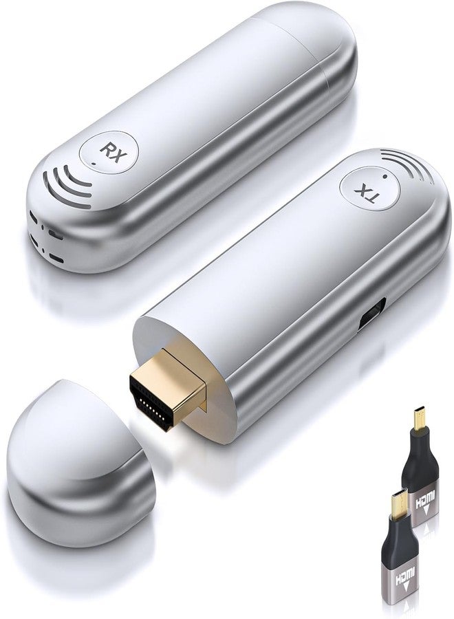 TTQ Wireless HDMI Transmitter and Receiver, 2.4G/5G 100FT Range, Wireless HDMI Extender 4K Decoding 1080P Output, Plug and Play, Support Laptop PC TV Box Projector Camera DV, No Need Bluetooth WiFi - Image 1