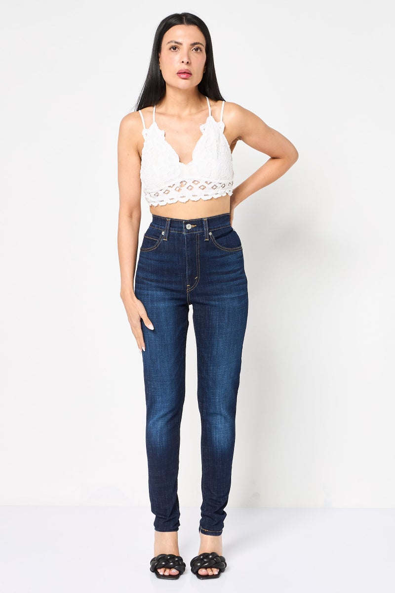 Levi's Women Slim Fit Washed Stretchable Denim, Blue - Image 2