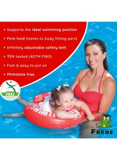 FREDS SWIM ACADEMY Freds Swim Academy Red Swim Tube & Blue Swim Diaper (04kg - 09kg) Set of 02  - Image 4