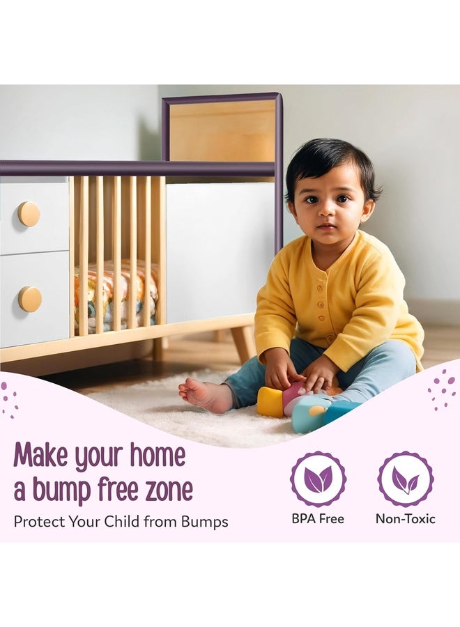 Luvlap Baby Proofing Edge Corner Guards, Extra Thick 2 Meter, Furniture Corner Cushion for Child Safety, 3M Adhesive Tape, Corner Protector for Baby, Edge Guard Strips, Non Toxic, BPA Free, Brown - Image 2