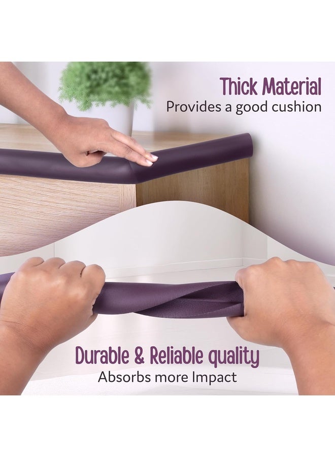 Luvlap Baby Proofing Edge Corner Guards, Extra Thick 2 Meter, Furniture Corner Cushion for Child Safety, 3M Adhesive Tape, Corner Protector for Baby, Edge Guard Strips, Non Toxic, BPA Free, Brown - Image 5