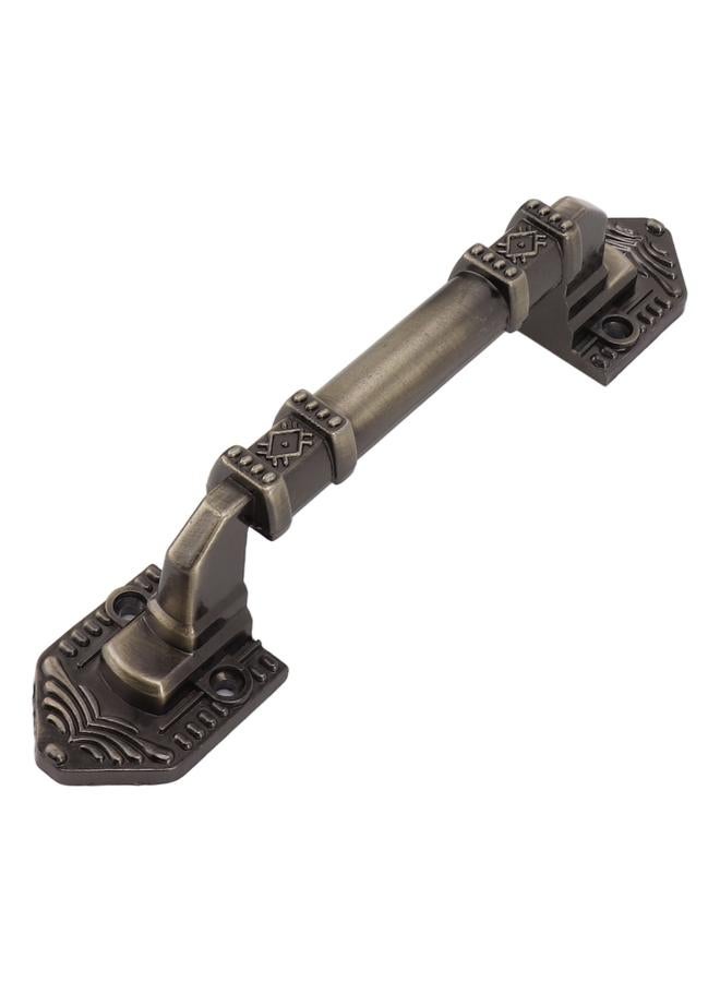2Pcs Antique Barn Door Handles Bronze Color Easy Mounting Vintage Drawer Handle with Screws for Interior Drawer Garage