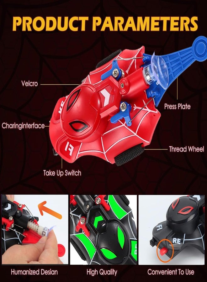 M MITLINK Web Launcher Spider String Shooter Toy, Web Shooters Cool Gadgets Reel-in Real Silk Superhero Role-Play Fun Stuff Toys Great for Men and Kids - Image 3