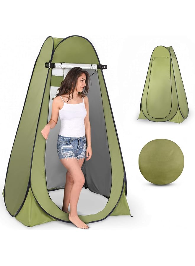 PROMASS Pop Up Privacy Tent, Instant Portable Outdoor Shower Tent, Camp Toilet, Changing Room, Rain Shelter with Window for Camping and Beach, Easy Set Up, Foldable with Carry Bag - Image 1