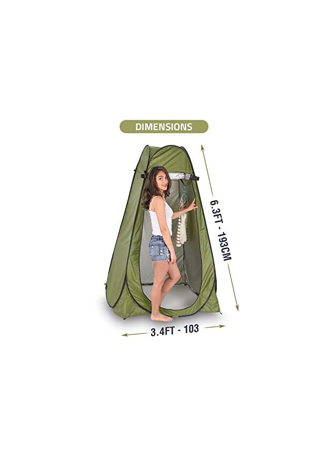 PROMASS Pop Up Privacy Tent, Instant Portable Outdoor Shower Tent, Camp Toilet, Changing Room, Rain Shelter with Window for Camping and Beach, Easy Set Up, Foldable with Carry Bag - Image 4