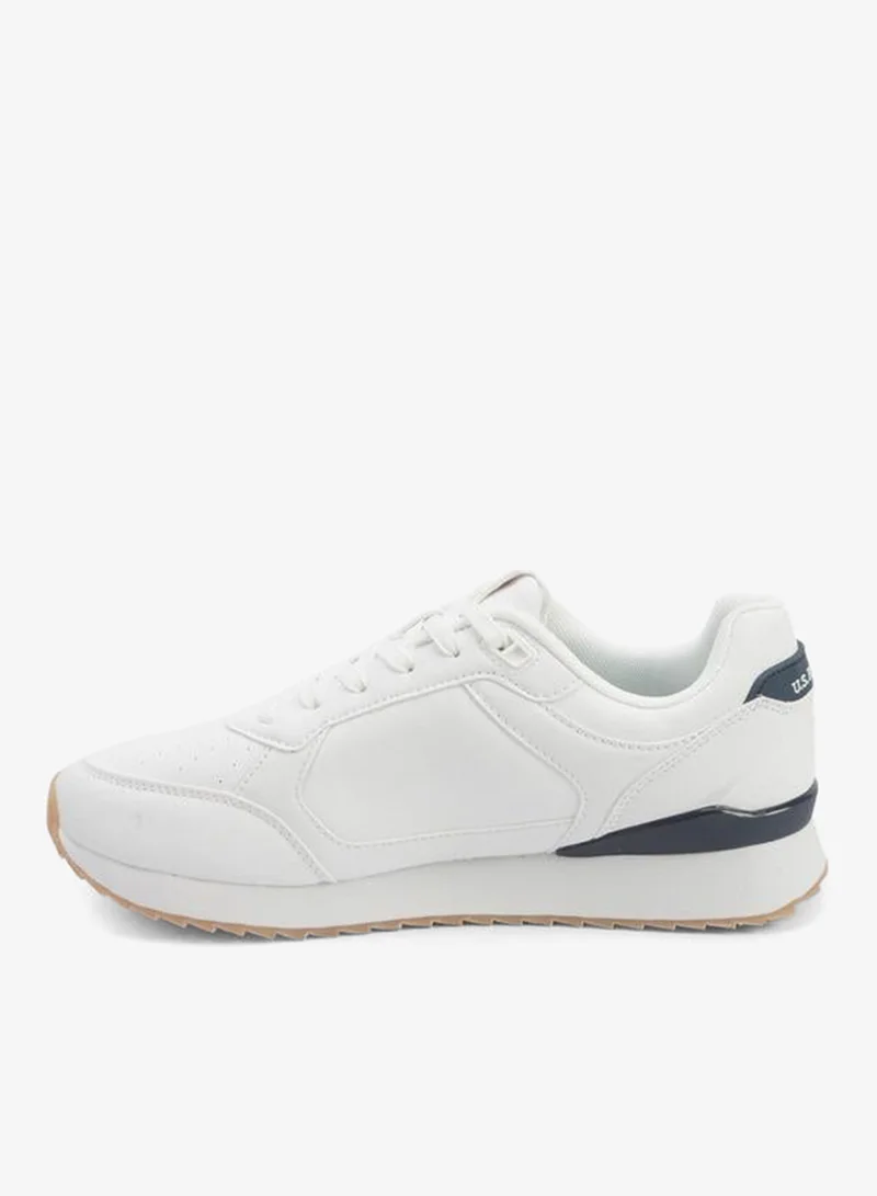U.S. Polo Assn. WHITE Men Lace-Up Sneakers for Men | Best Price UAE
