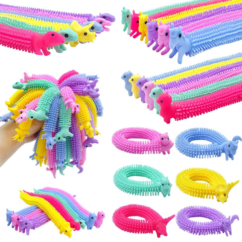 Jgalnim 30 PCS Stretchy Fidget ToySensory Fidget Worm Stretch ToysMuticolor Stretchy Strings Toy for Stress Relief Valentines Day Easter Day GiftKids or AdultsBoysGirlsCalming Party Favors - Image 4