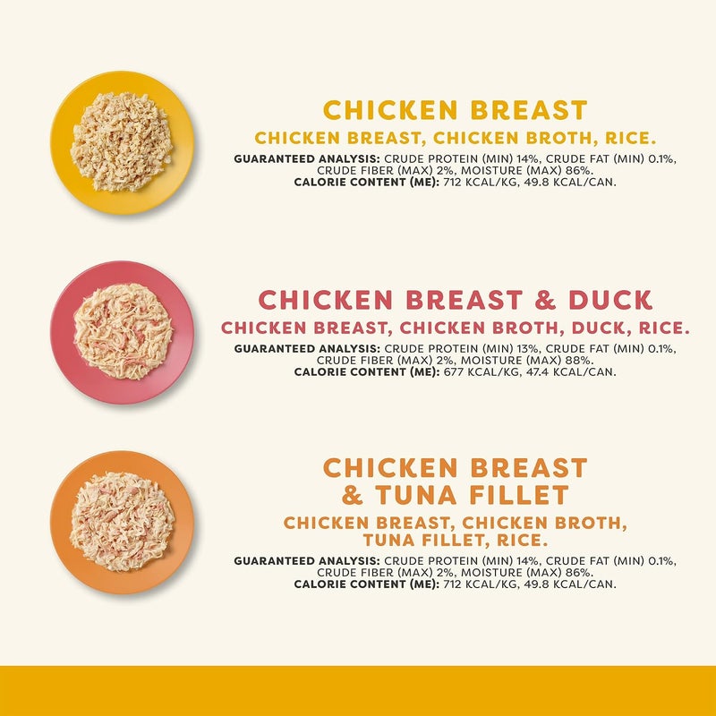 Applaws Natural Wet Canned Cat Food, Made with Limited and Natural Ingredients, Real Protein with No Artificial Additives, Chicken Selection Variety Pack in Broth (12 x 2.47oz Cans) - Image 2