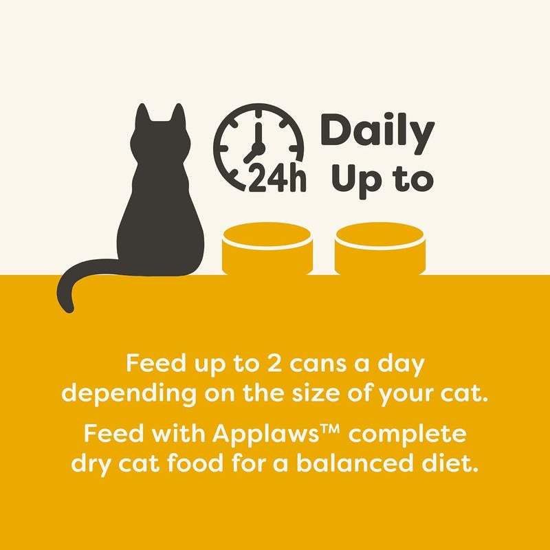 Applaws Natural Wet Canned Cat Food, Made with Limited and Natural Ingredients, Real Protein with No Artificial Additives, Chicken Selection Variety Pack in Broth (12 x 2.47oz Cans) - Image 4