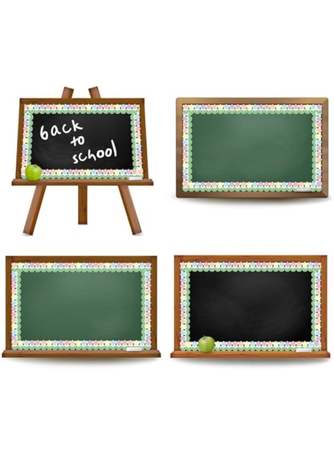 لوحة إعلانات على شكل زهرة توليب ربيعية بطول 60 قدمًا مع حافة مقطوعة بالقالب من زهور الباستيل ثلاثية الأبعاد لتزيين جدار السبورة - Image 5