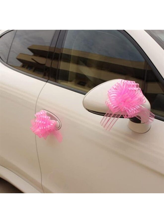 5 PCS Large pull bows, 6" Gift Bow for wrapping gift wedding ribbon bows or flower decorations, Christmas party birthday Valentine's Day gift wrapping(WHITE) - Image 5