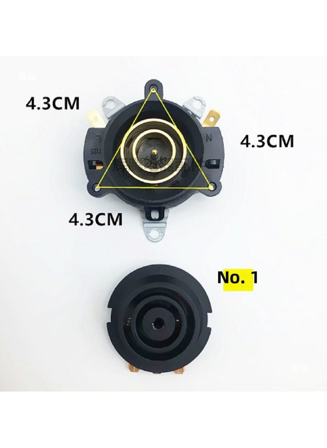 Electric Kettle Base Connector Coupler Socket Thermostat Switch Upper And Lower Set Of Electric Kettle Accessories Silver Contacts-Color:Type A Electric Kettle Chassis