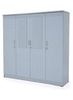 Empire Furniture Wooden Wardrobe, 4 Doors with 2 Mirrors, Lockable Drawer, White, 200x200x55 - pzsku/Z10CCD135AEC8E1AB8D5AZ/45/_/1738531888/0af1f785-314c-47b8-af59-093eb2c80e81