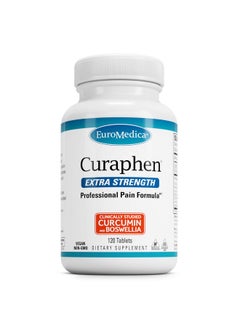 Euromedica Curaphen Extra Strength - 120 Tabs - Ultra Potent Curcumin & Boswellia with DLPA & Nattokinase - Clinically-Studied Ingredients, Highly Absorbable - 120 Servings - pzsku/Z10CCDBF5ABD1D45BA927Z/45/_/1739864879/5d97d9be-f7d9-45a4-82ac-beb2e4cc1cfc